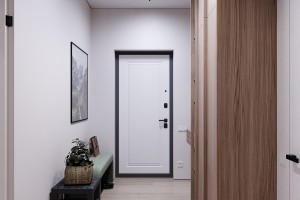 One-Bedroom Apartment in Minimalist Style, 2023, Astana