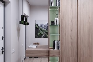One-Bedroom Apartment in Minimalist Style, 2023, Astana