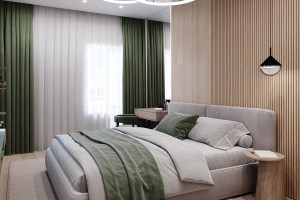 One-Bedroom Apartment in Minimalist Style, 2023, Astana