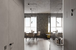 One-Bedroom Apartment in Loft Style, 2023, Astana