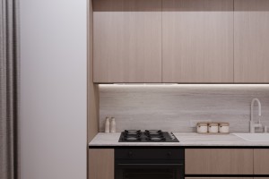 One-Bedroom Apartment with Mixed Styles, 2022, Astana