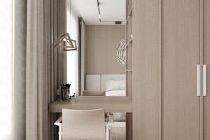 One-Bedroom Apartment with Mixed Styles, 2022, Astana