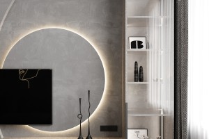 One-Bedroom Apartment in Minimalist Style, 2023, Astana