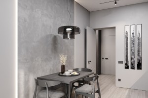 One-Bedroom Apartment in Minimalist Style, 2023, Astana
