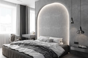 One-Bedroom Apartment in Minimalist Style, 2023, Astana