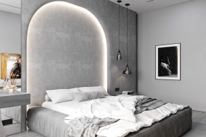 One-Bedroom Apartment in Minimalist Style, 2023, Astana