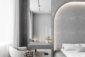 One-Bedroom Apartment in Minimalist Style, 2023, Astana