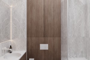 Two-Bedroom Apartment in Minimalist Style, 2022, Astana