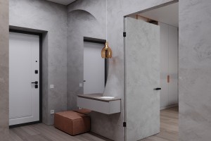 Two-Bedroom Apartment in Minimalist Style, 2022, Astana