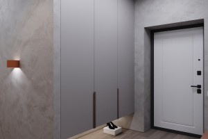 Two-Bedroom Apartment in Minimalist Style, 2022, Astana