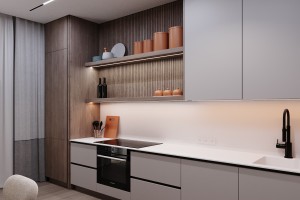 Two-Bedroom Apartment in Minimalist Style, 2022, Astana