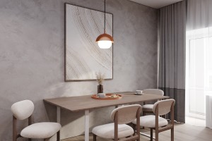 Two-Bedroom Apartment in Minimalist Style, 2022, Astana