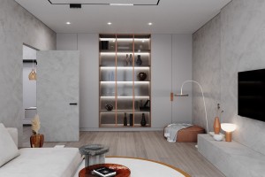 Two-Bedroom Apartment in Minimalist Style, 2022, Astana