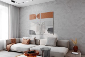 Two-Bedroom Apartment in Minimalist Style, 2022, Astana