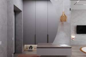 Two-Bedroom Apartment in Minimalist Style, 2022, Astana