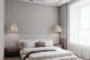 Two-Bedroom Apartment in Minimalist Style, 2022, Astana