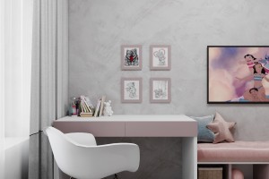 Two-Bedroom Apartment in Minimalist Style, 2022, Astana