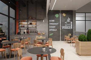Veloce Café in NCITY, 2024, Astana